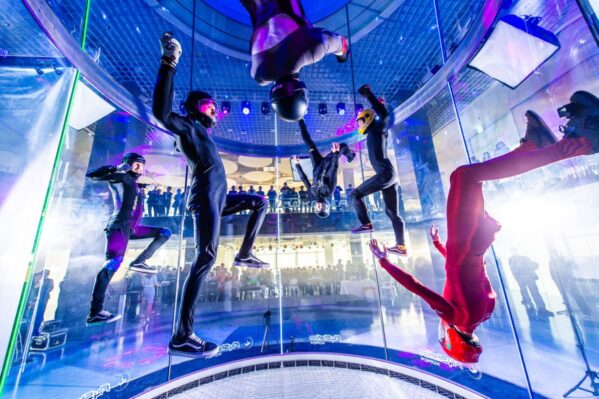 6-Way Formation Flying In Flystation Korea Indoor Skydiving