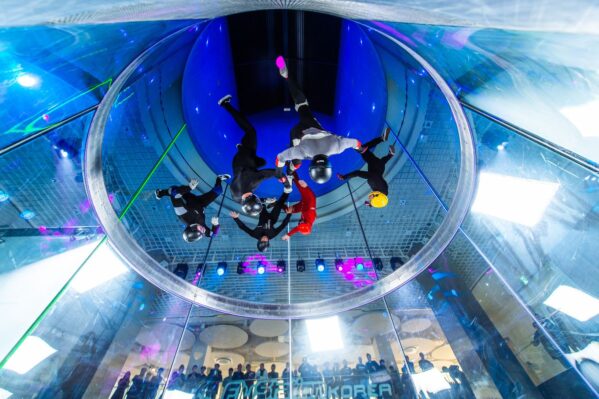 6-Way Formation Flying In Flystation Korea Indoor Skydiving