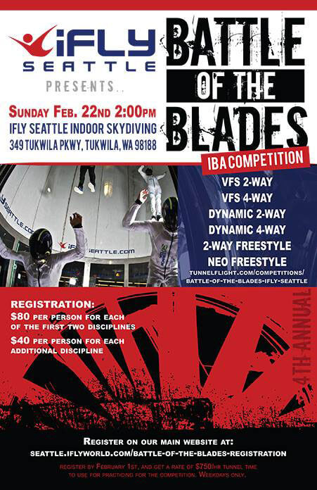 Ifly Seattle Battle Of The Blades Flyer