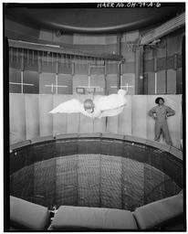 Jack Tiffany In Wright-Patterson Vertical Wind Tunnel