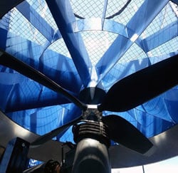 Propeller Below Wind Tunnel