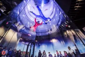 A First Time Flyer Doing A High Flight At Ifly Houston Woodlands.