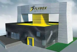 Rendering Showing The Final Treatment Of Flybox.