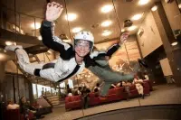 Woman During A Highflight At Speedfly