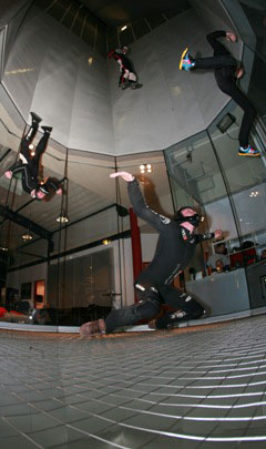 4-Way Indoor Skydiving At Bottrop