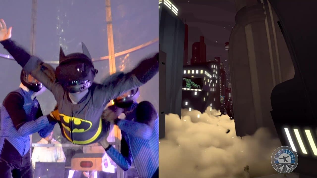 Video The "Batman Experience" with Bodyflight Mobile Systems Indoor