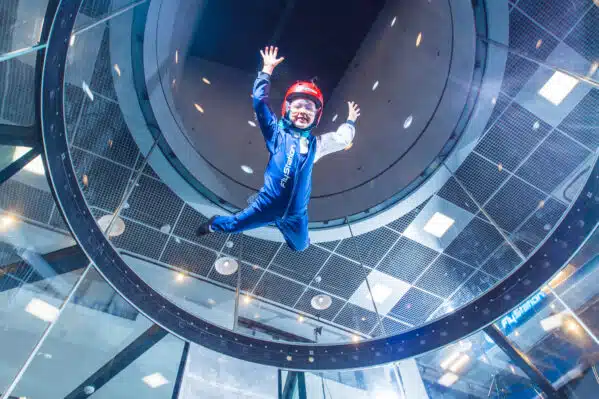 Personal flying in Fly Station wind tunnel