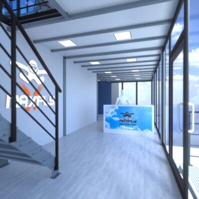 Maxfly Poznań Render Of Maxfly Poznan Wind Tunnel