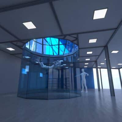 Maxfly Poznań Render Of Maxfly Poznan Wind Tunnel